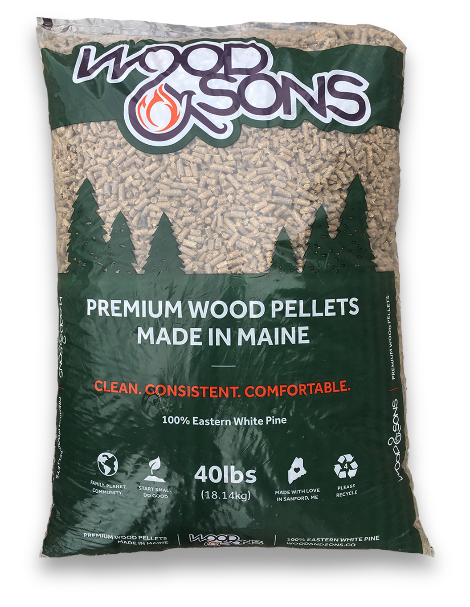 Wood & Sons Premium Softwood Pellets (1 Ton)